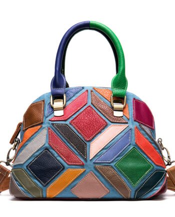 Head Layer Color Leather Cross - Slung Handbag Lady