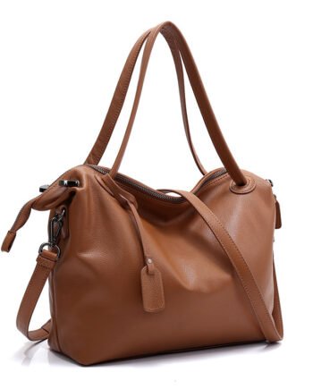 Simple and stylish leather shoulder bag ladies handbags