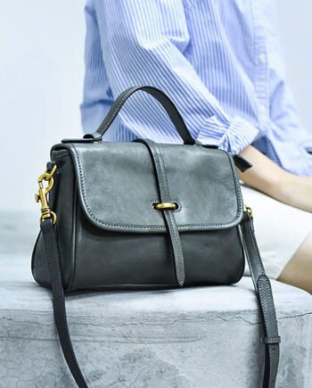 Handmade First Layer Cowhide Skeleton-skin Vintage Messenger Bag