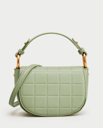 Women's green shoulder bag
