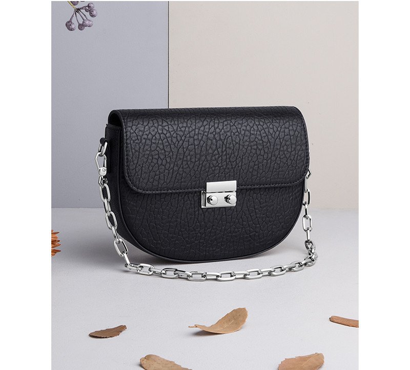 Women's Fashion Semi-circle Small Bag Simple And Versatile Shoulder